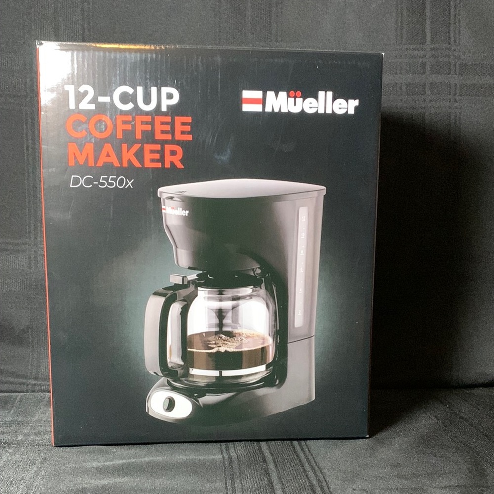 Mueller 12-Cup Coffee Maker - Black